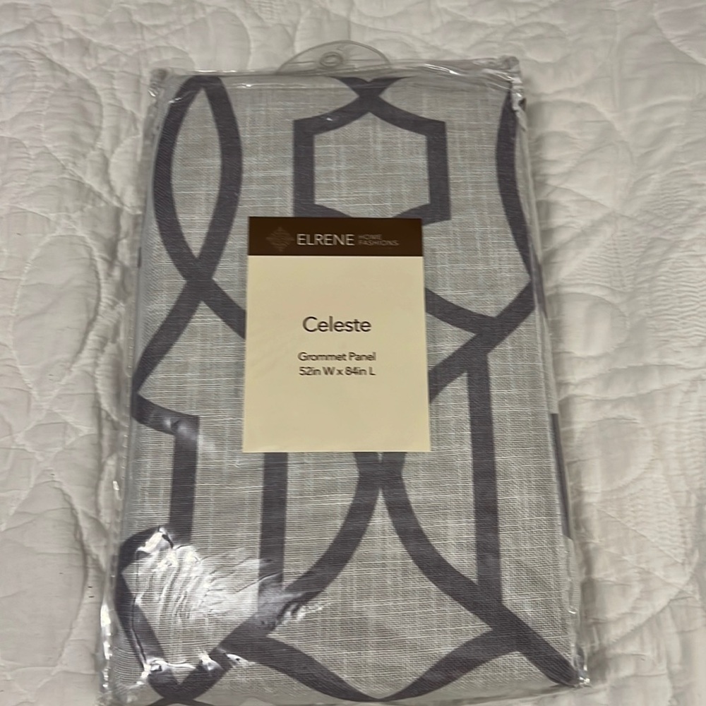 Gray pattern blackout curtains